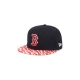 HAT STRAPBACK NEW ERA CAP STRAPBACK MLB BOSTON RED SOX ANIMAL VISOR Navy / Red unique