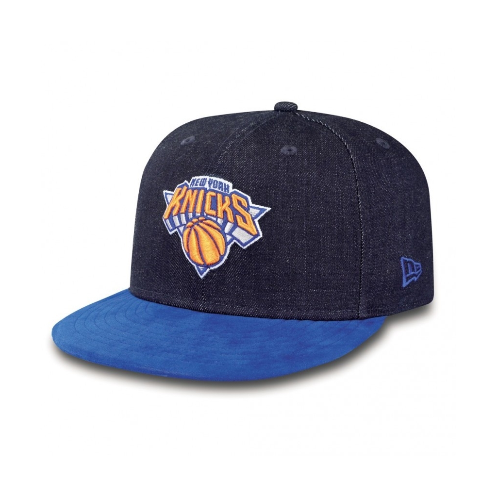 CAPPELLO FITTED NEW ERA CAP FITTED NBA NEW YORK KNICKS DENSUEDE Denim/Royal unico