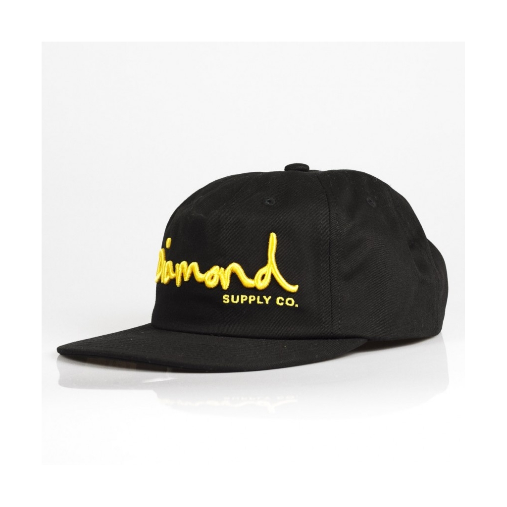 CAPPELLO SNAPBACK OG SCRIPT UNCONSTRUCTED SB BLACK/GOLD