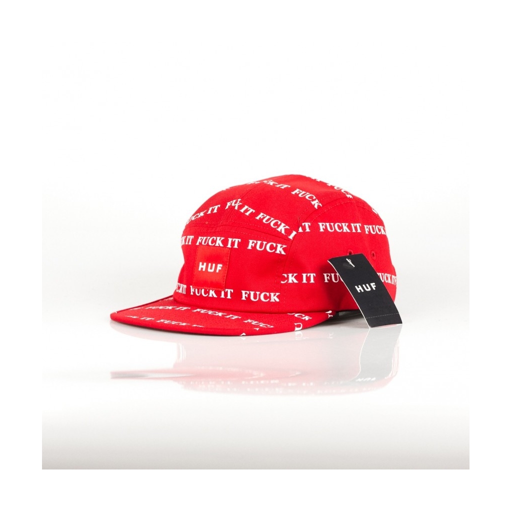 CAPPELLO DESTRUTTURATO FUCK IT VOLLEY RED/WHITE