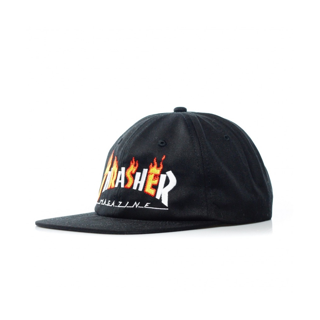 CAPPELLO SNAPBACK FLAME MAG BLACK