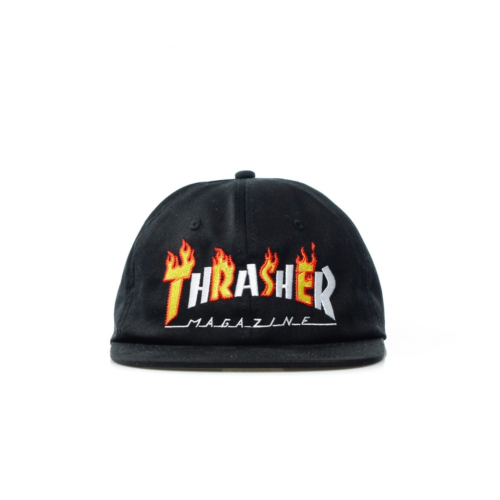 CAPPELLO SNAPBACK FLAME MAG BLACK