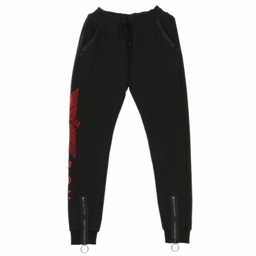 PANTALONE TUTA GROSGRAIN JOGGER BLACK/RED