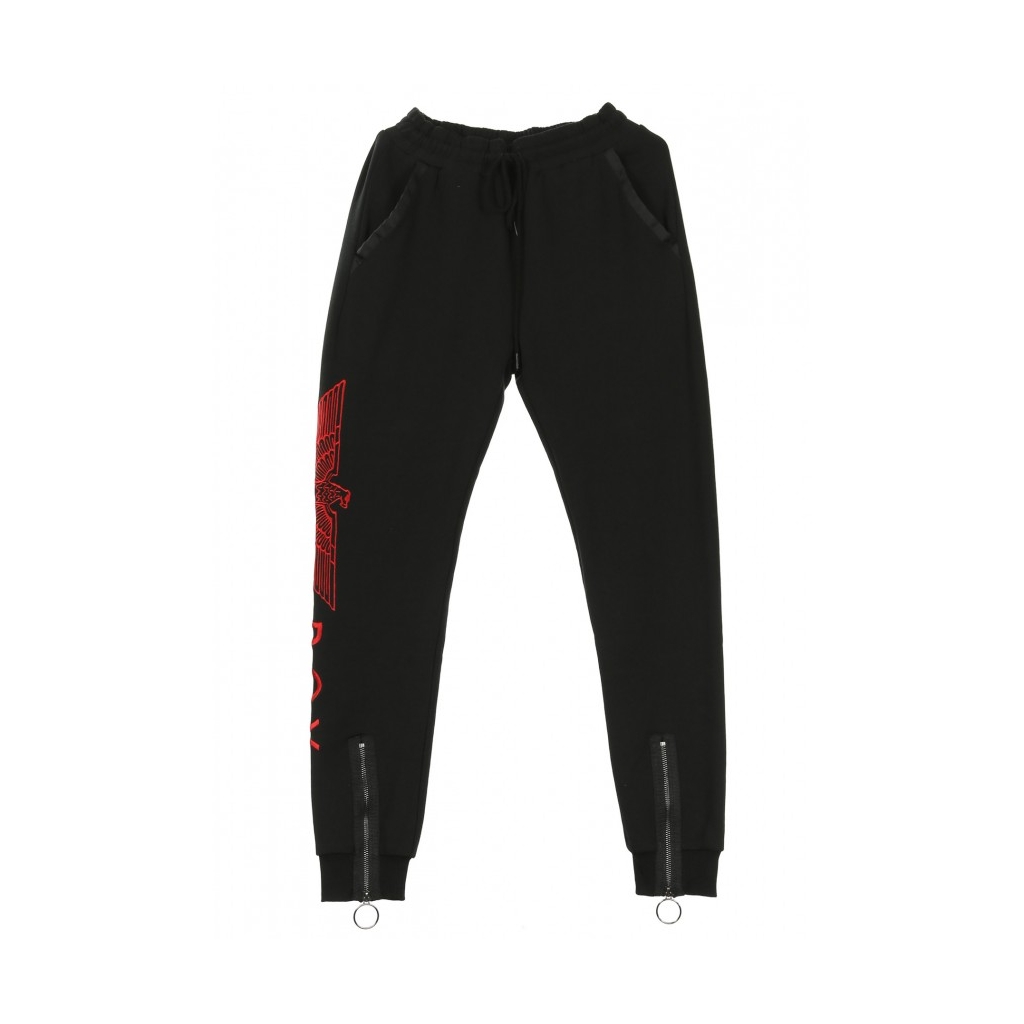 PANTALONE TUTA GROSGRAIN JOGGER BLACK/RED