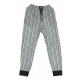 PANTALONE TUTA AVER JOGGER BLACK/WHITE