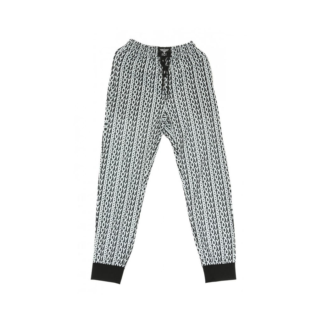 PANTALONE TUTA AVER JOGGER BLACK/WHITE