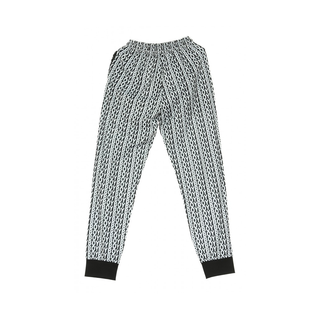 PANTALONE TUTA AVER JOGGER BLACK/WHITE