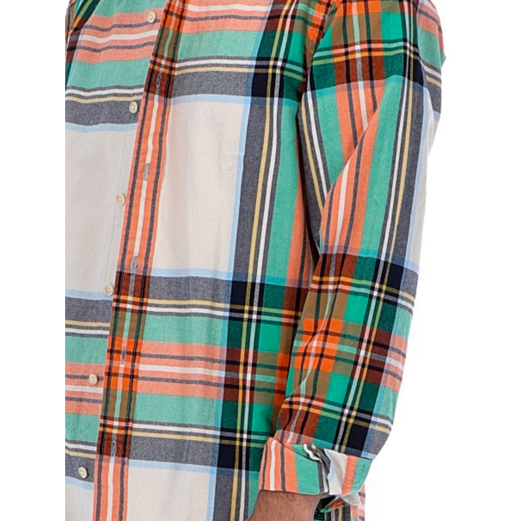 SCOTCH & SODA - CAMICIA SCOTCHSODA SCACCHI VERDE ARANCIONE UNICO ...