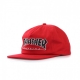 HAT SNAPBACK OUTLINED RED