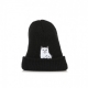 BERRETTO LANA LORD NERMAL RIB BEANIE BLACK