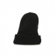 BERRETTO LANA LORD NERMAL RIB BEANIE BLACK