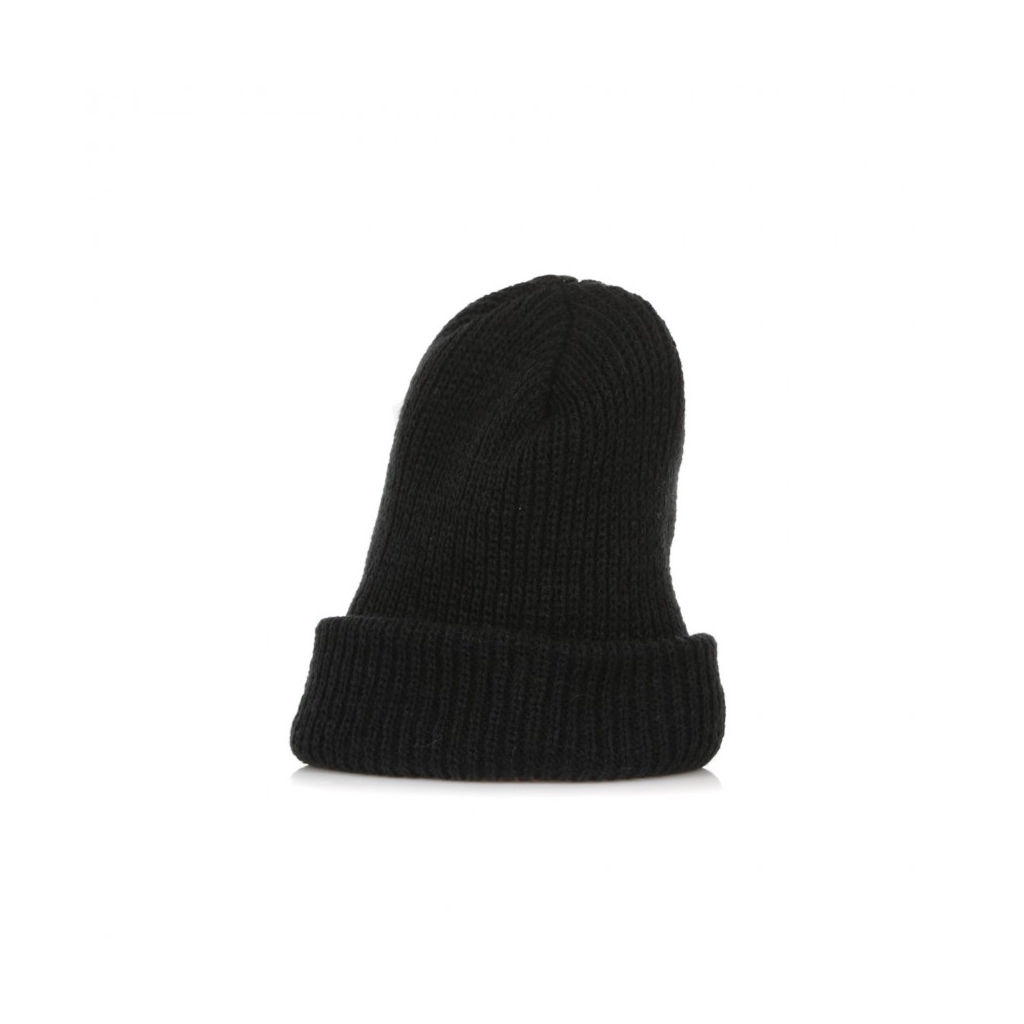 BERRETTO LANA LORD NERMAL RIB BEANIE BLACK