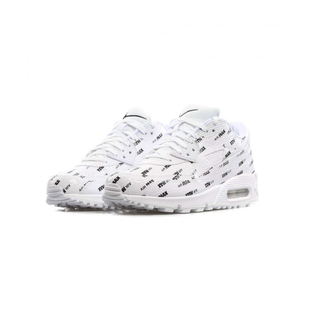 SCARPA BASSA AIR MAX 90 PREMIUM WHITE/WHITE/BLACK