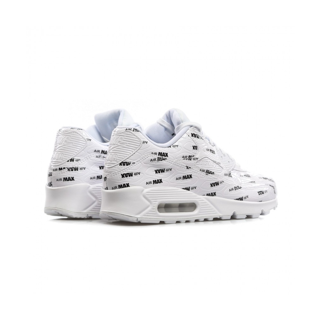 SCARPA BASSA AIR MAX 90 PREMIUM WHITE/WHITE/BLACK