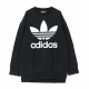 NECK SWEATSHIRT TREF OVER CREW BLACK / WHITE