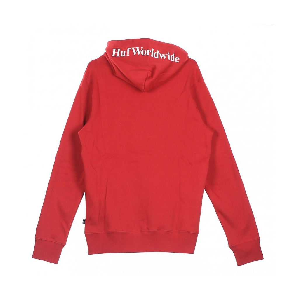 FELPA CAPPUCCIO BOX LOGO RED