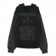 HOODED CAMO HOOD BLACK SWEATSHIRT