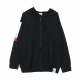 CAP FLEECE AC FT FZ HOODIE BLACK