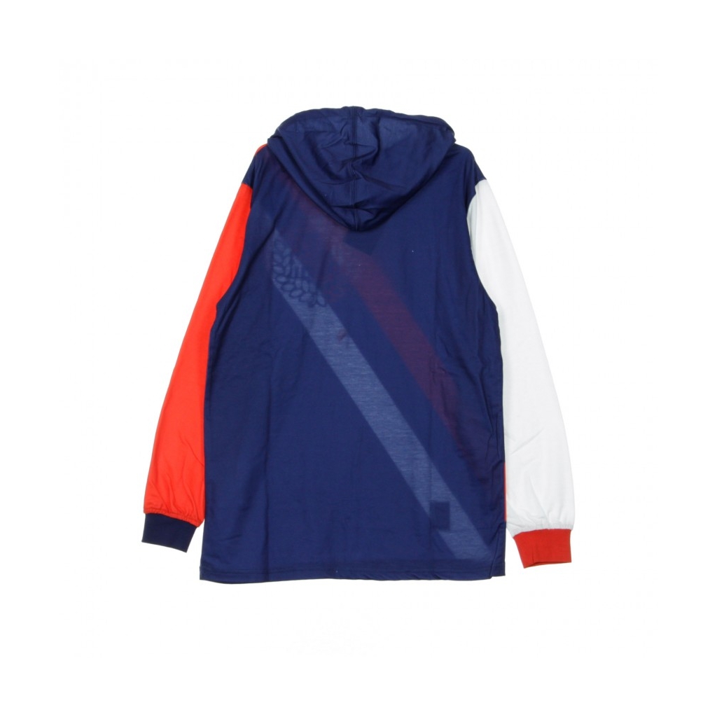 FELPA CAPPUCCIO L/S OBLIQUE NAVY