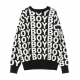 AVER JUMPER BLACK / WHITE SWEATER