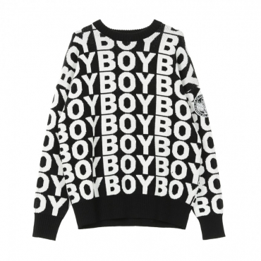 MAGLIONE AVER JUMPER BLACK/WHITE