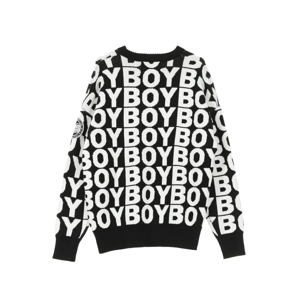 MAGLIONE AVER JUMPER BLACK/WHITE