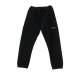 LONG ELASTIC CUFF PANTS BLACK TROUSERS