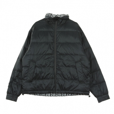 PIUMINO STRIPE EAGLE DOWN REVERSIBLE BLACK