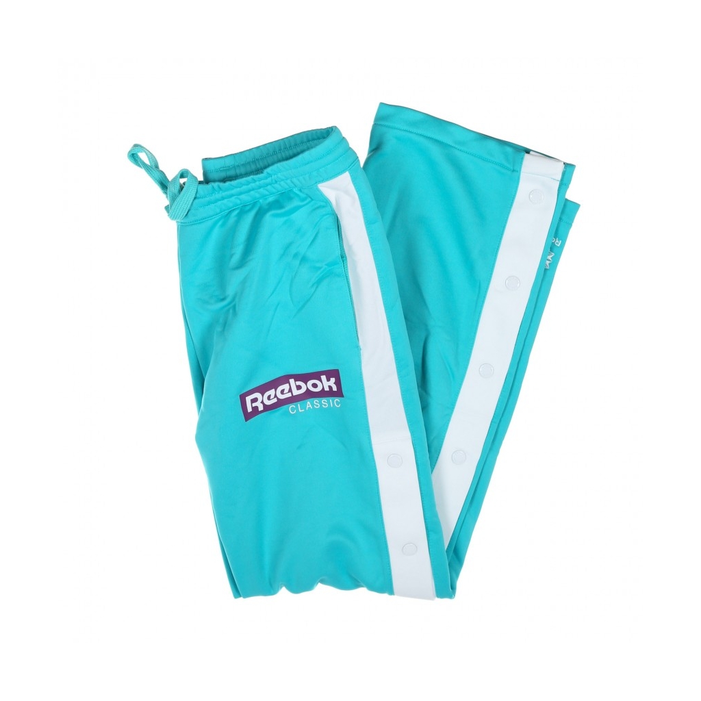 PANTALONE TUTA CL R SNAP TP SOLID TEAL