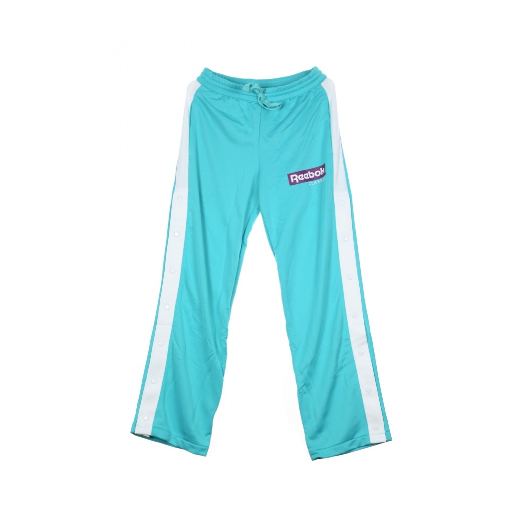 PANTALONE TUTA CL R SNAP TP SOLID TEAL