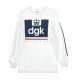 LANGARM T-SHIRT HUSTLE CLUB L / S WEISS