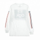 MAGLIETTA MANICHE LUNGHE HUSTLE CLUB L/S WHITE