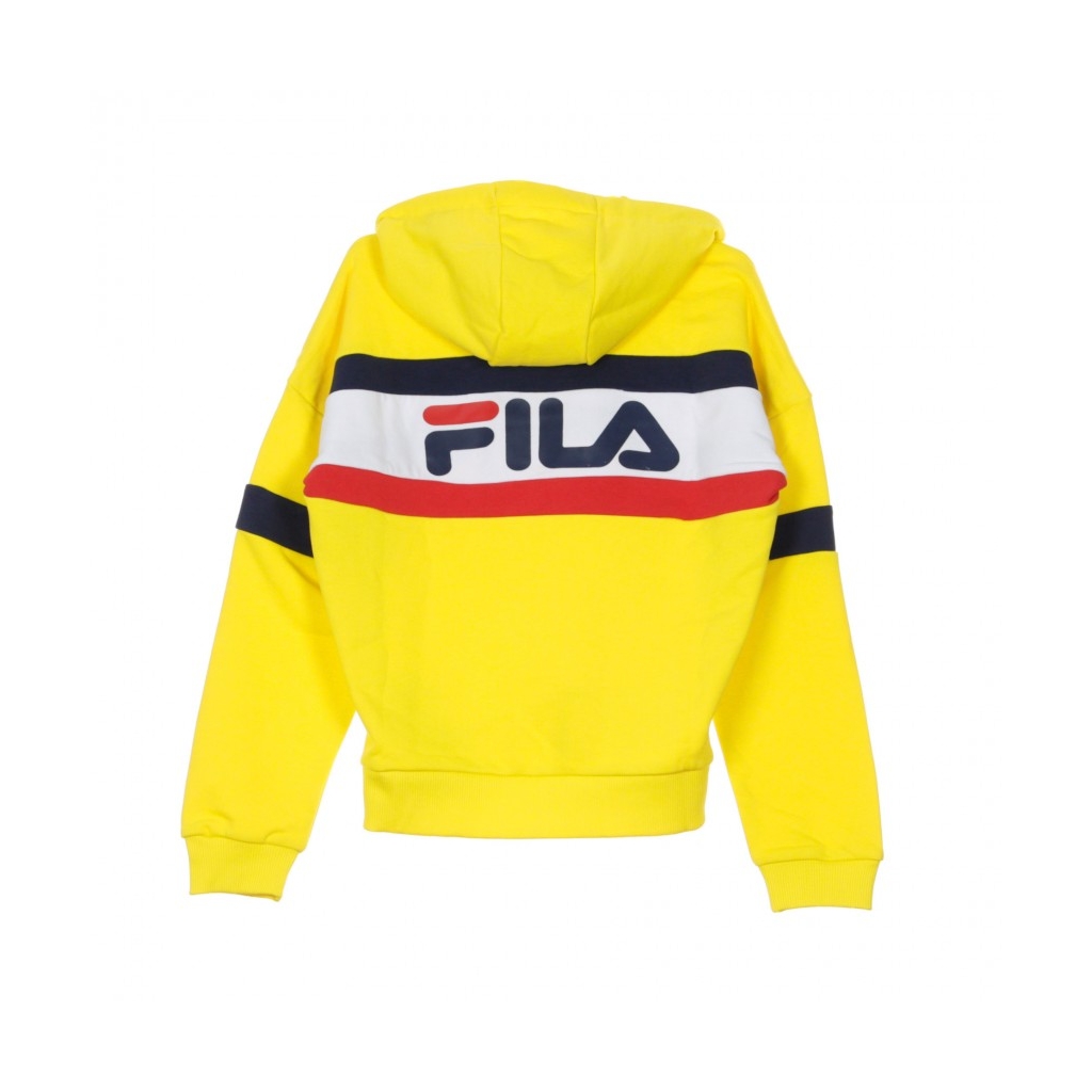 FELPA CAPPUCCIO ELLA EMPIRE YELLOW/BRIGHT WHITE/BLACK