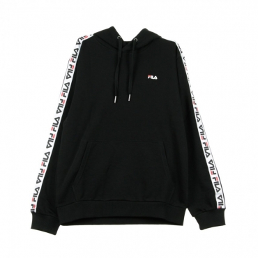 FELPA CAPPUCCIO DAVID TAPED HOODIE BLACK