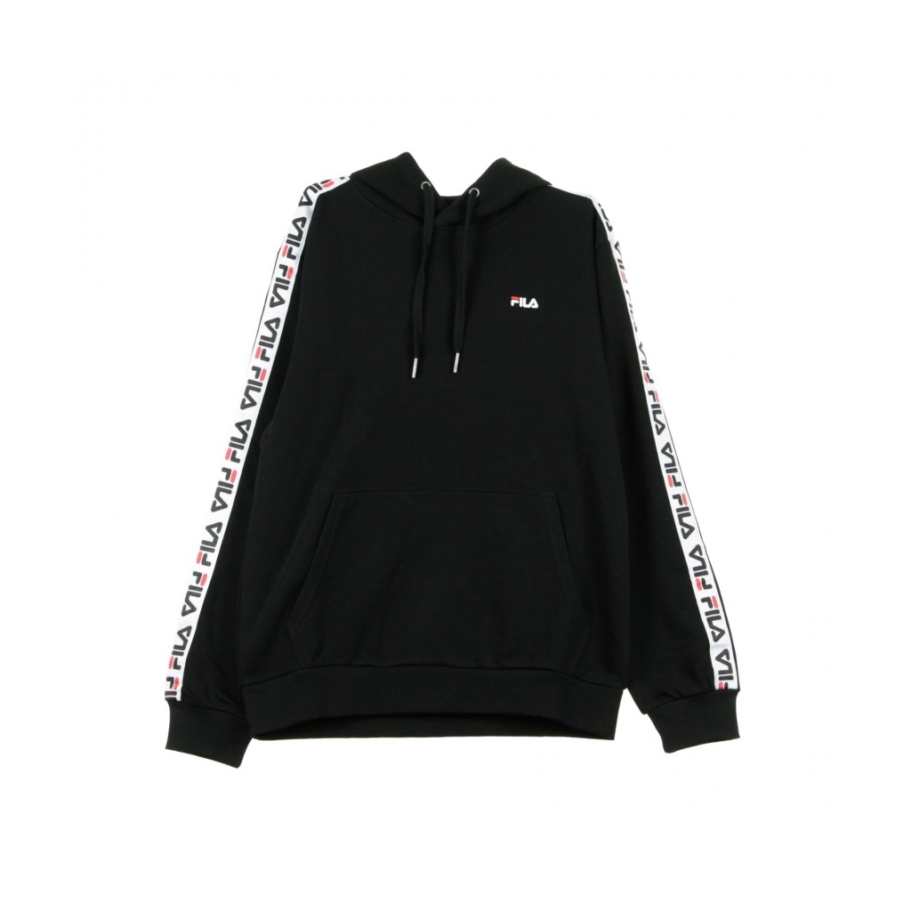 FELPA CAPPUCCIO DAVID TAPED HOODIE BLACK