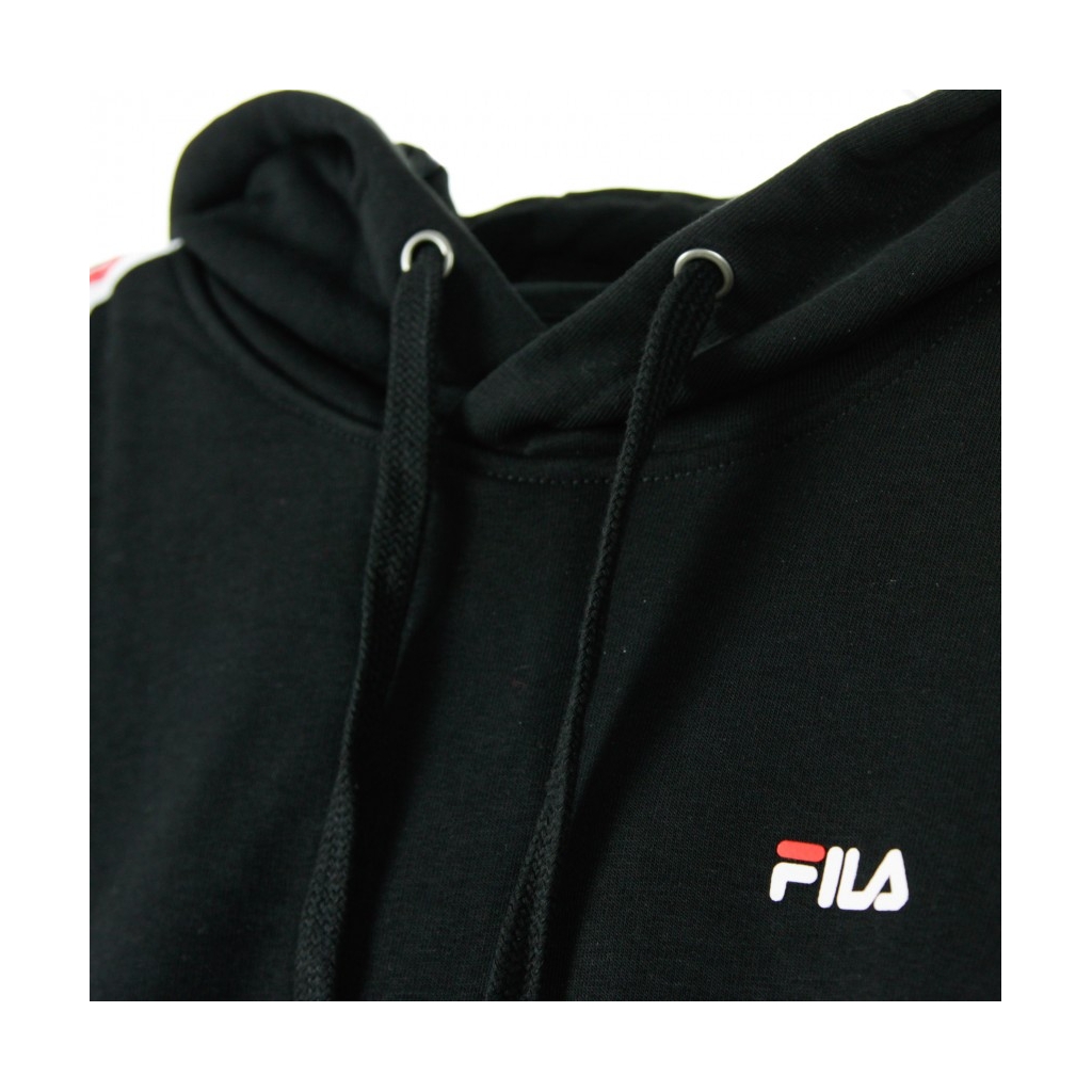 FELPA CAPPUCCIO DAVID TAPED HOODIE BLACK