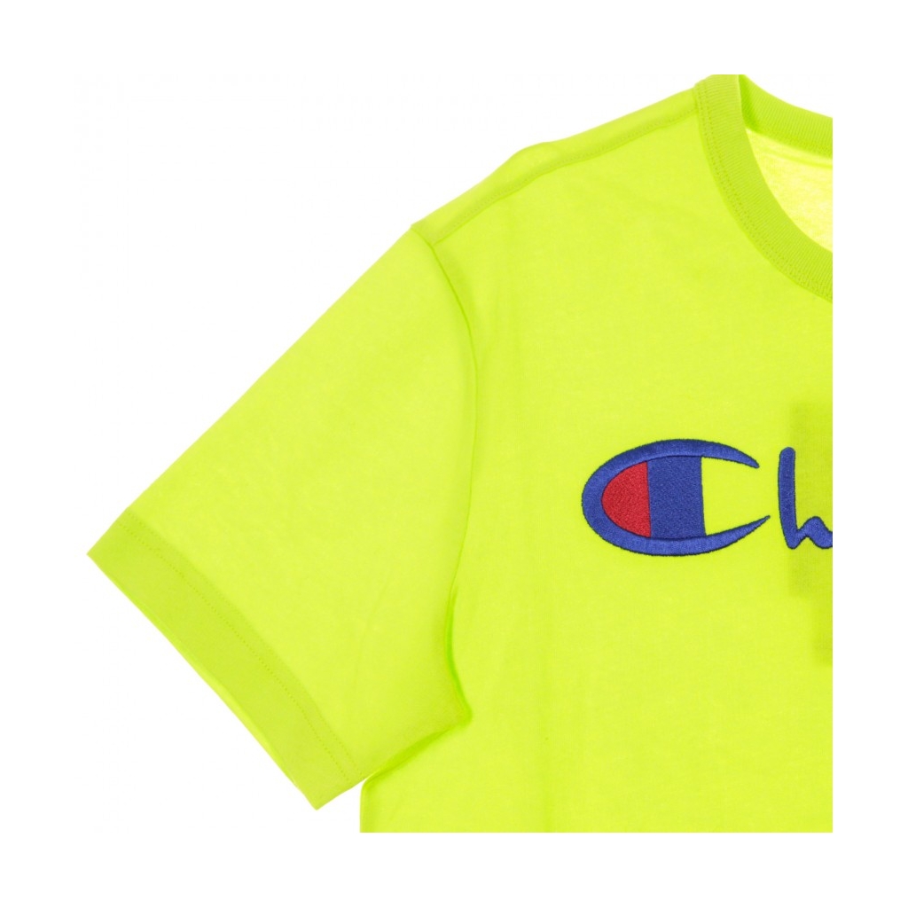 MAGLIETTA CREWNECK TEE FLUO GREEN