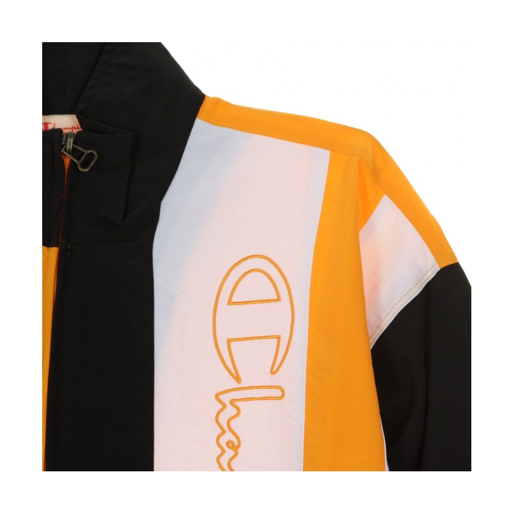 MAGLIETTA FULL ZIP TOP LIGHT ORANGE/BLACK/WHITE