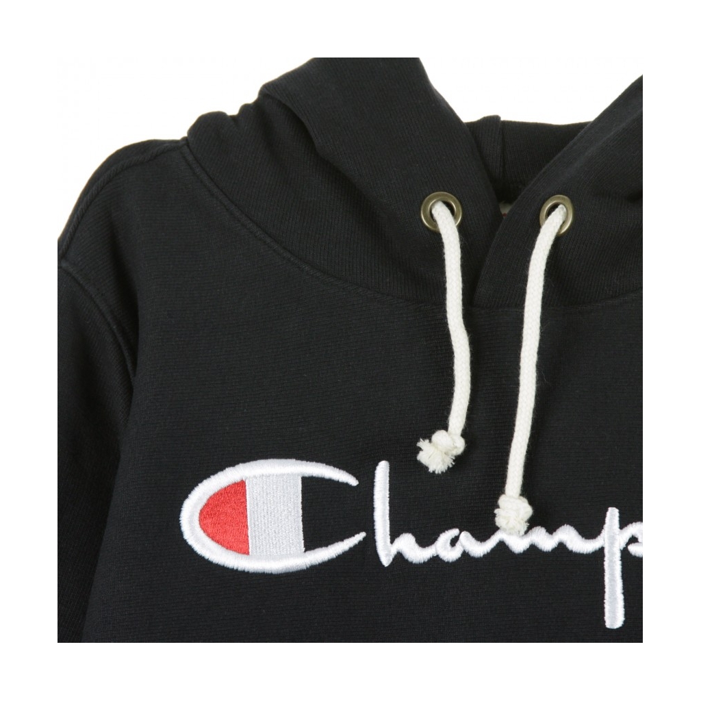 FELPA CAPPUCCIO HOODED SWEATSHIRT BLACK