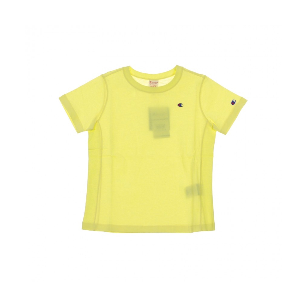 MAGLIETTA CREWNECK TEE LIGHT YELLOW