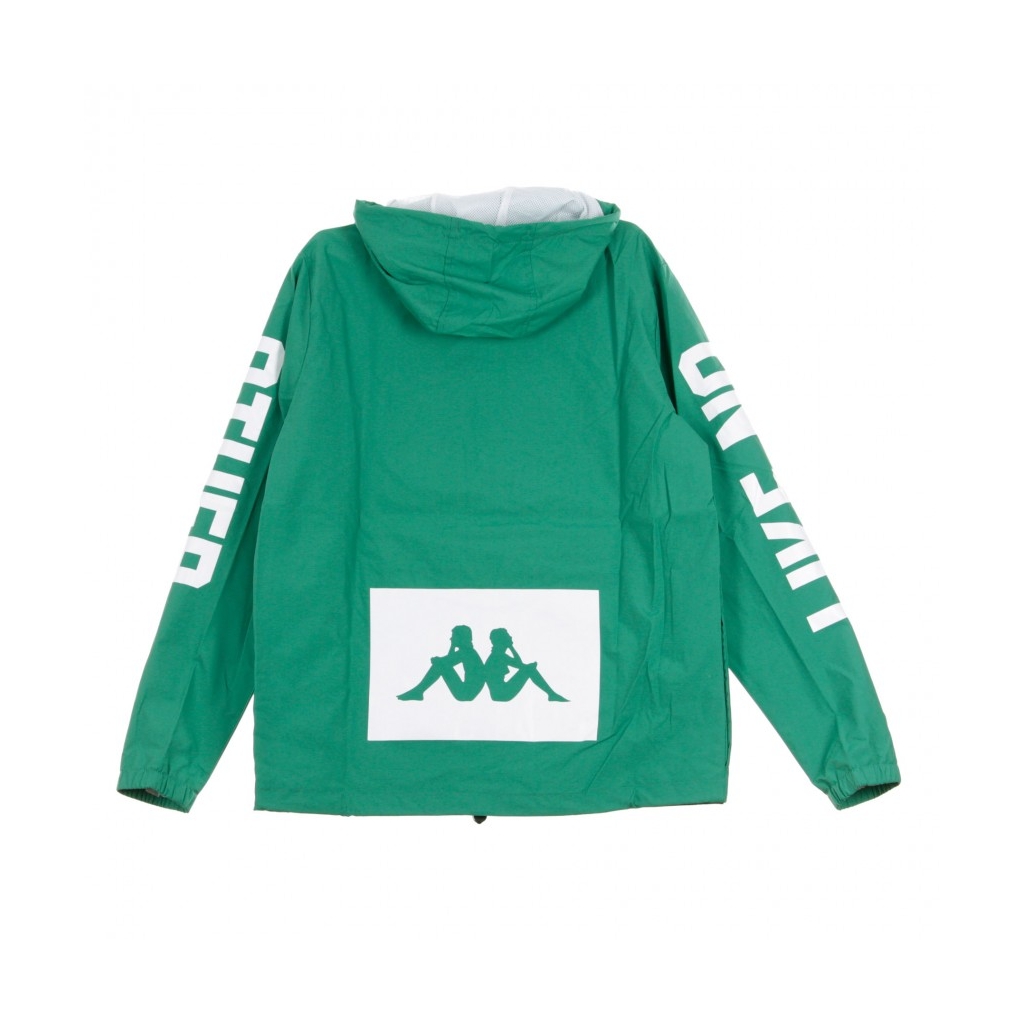 GIACCA A VENTO ANORAK AUTHENTIC BASPAR GREEN/WHITE