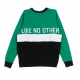 SWEATSHIRT NECK AUTHENTIC BETHEK GREEN / BLACK / WHITE