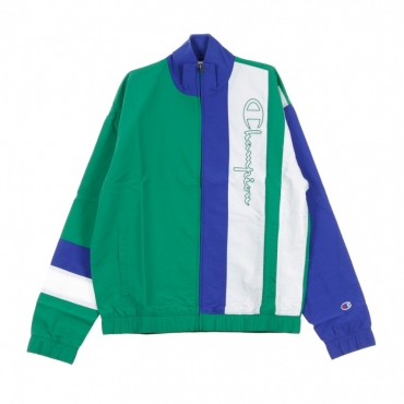 TRACK JACKET FULL ZIP TOP GREEN/BLUE/WHITE