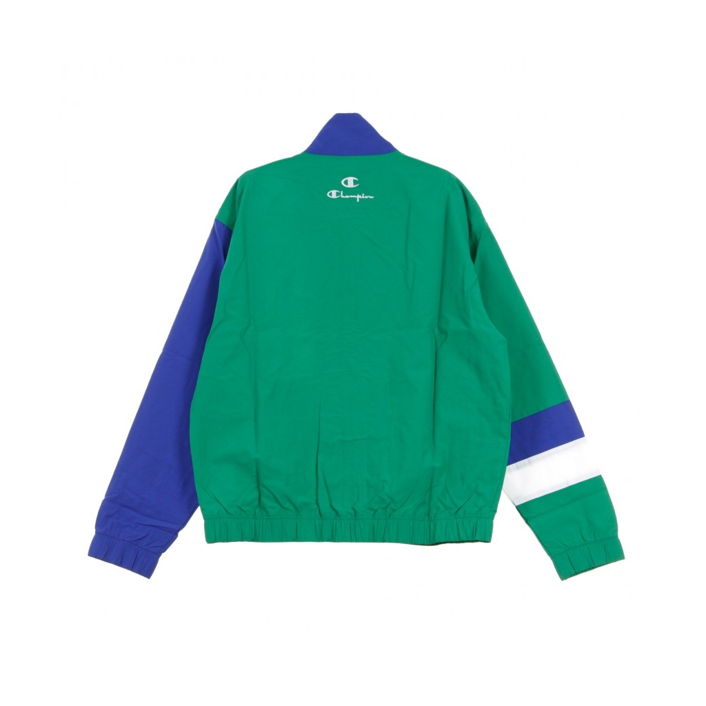 TRACK JACKET FULL ZIP TOP GREEN/BLUE/WHITE