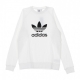 TREFOIL CREW WHITE SWEATSHIRT