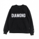 SWEATSHIRT QUILTED CREWNECK SCHWARZ