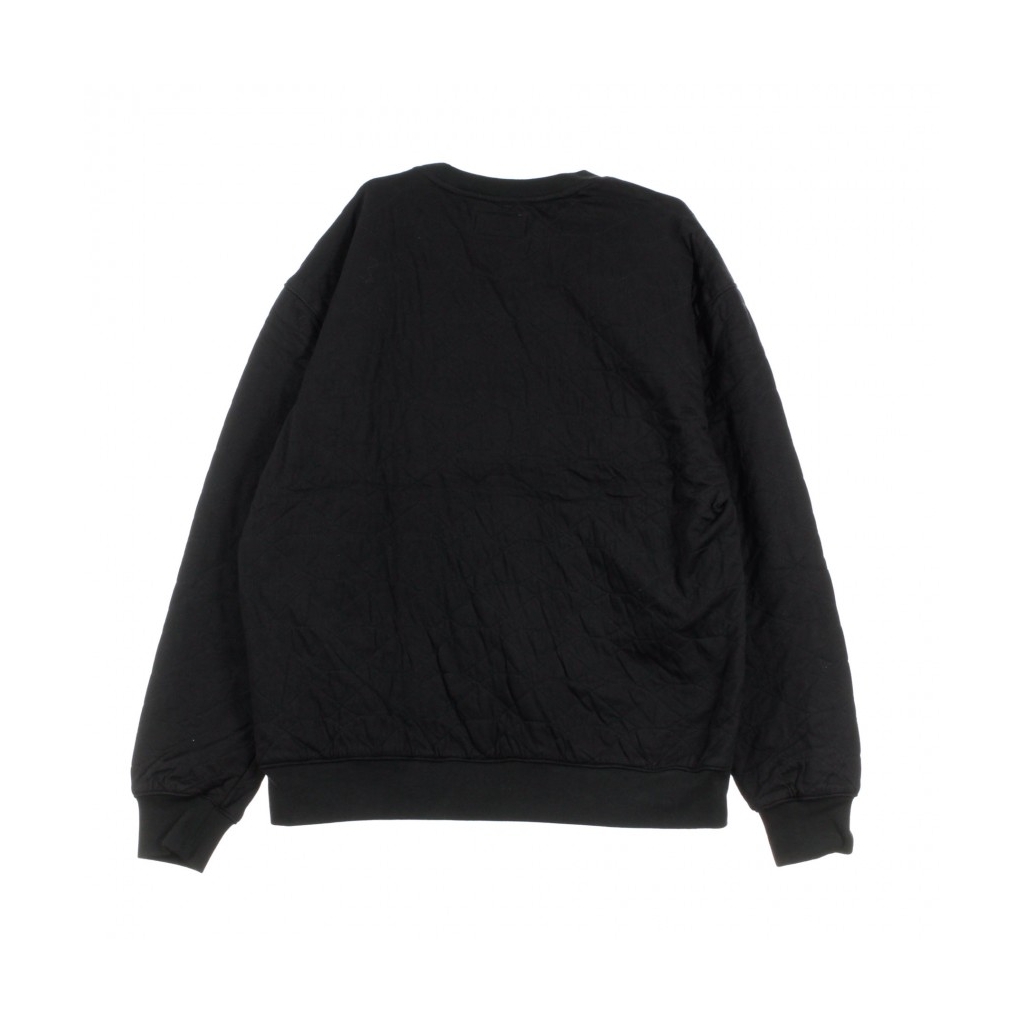 FELPA GIROCOLLO QUILTED CREWNECK BLACK