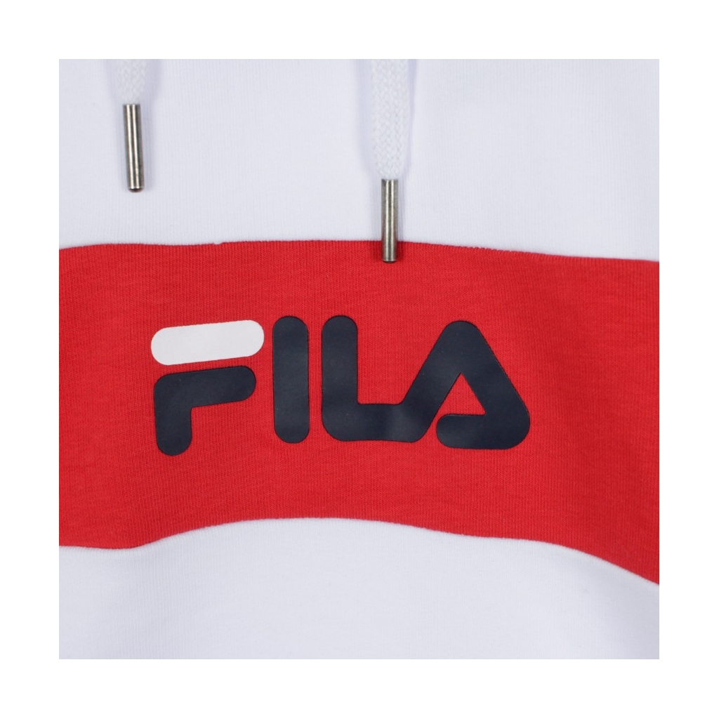 FELPA CAPPUCCIO JEREMY BRIGHT WHITE/BLACK IRIS/TRUE RED