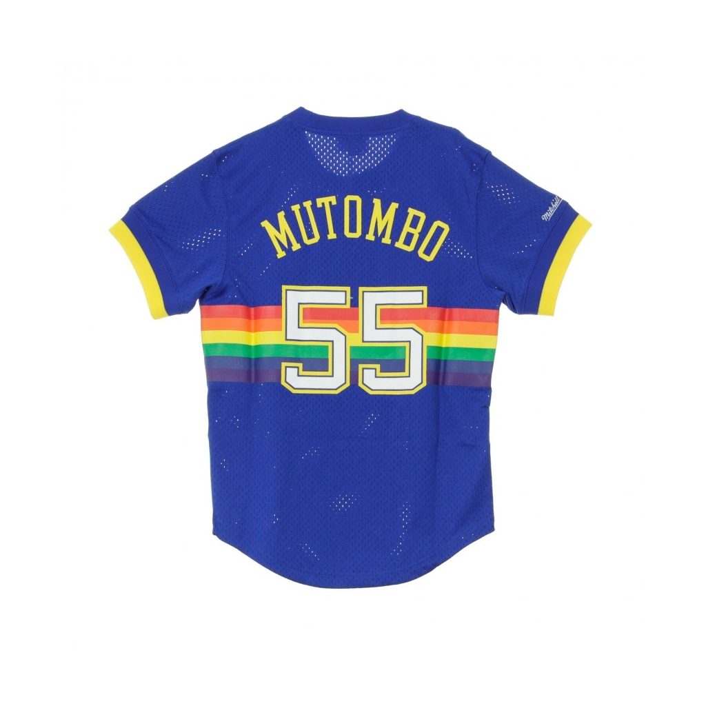 CASACCA NAME  NUMBER MESH CREWNECK DICKEMBE MUTOMBO NO55 DENNUG ORIGINAL TEAM COLORS