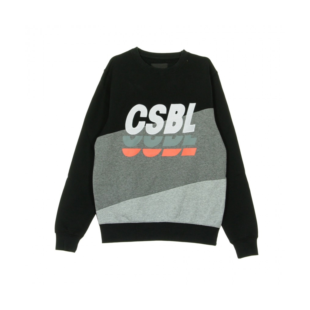 FELPA GIROCOLLO CSBLSET CREWNECK BLACK/HEATHER GREY